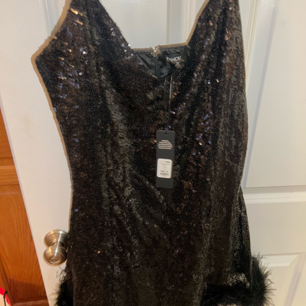 Fashion Nova Black Sequin Mini Dress - Picture 4 of 4